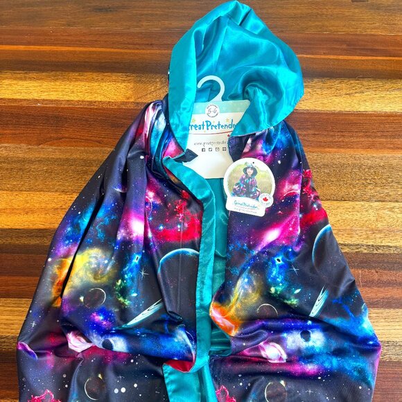 Great Pretenders - Galaxy Cloak/Cape for Young Scientists – Kids size 5-6 - Picture 1 of 4